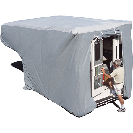ADCO PRODUCTS Truck Camper Cover, Gray, 8' - 10' queen bed 12264